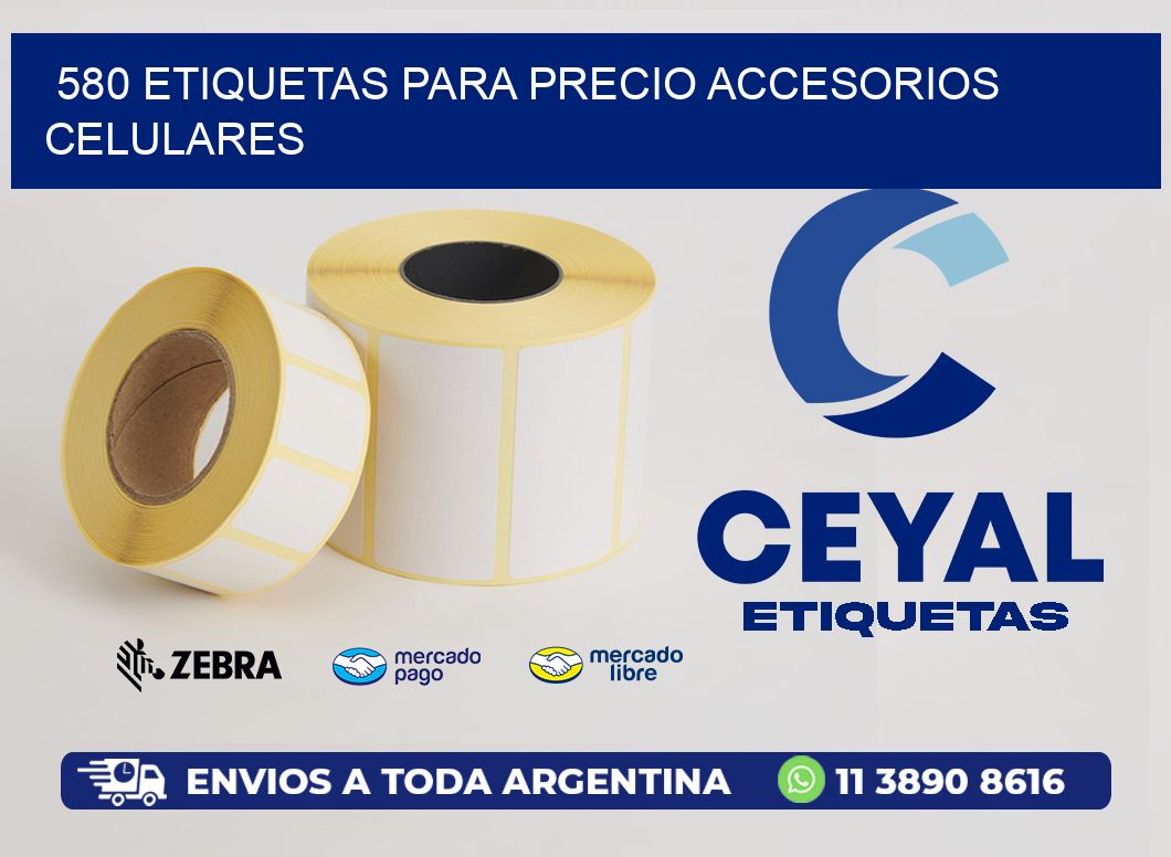 580 etiquetas para precio accesorios celulares