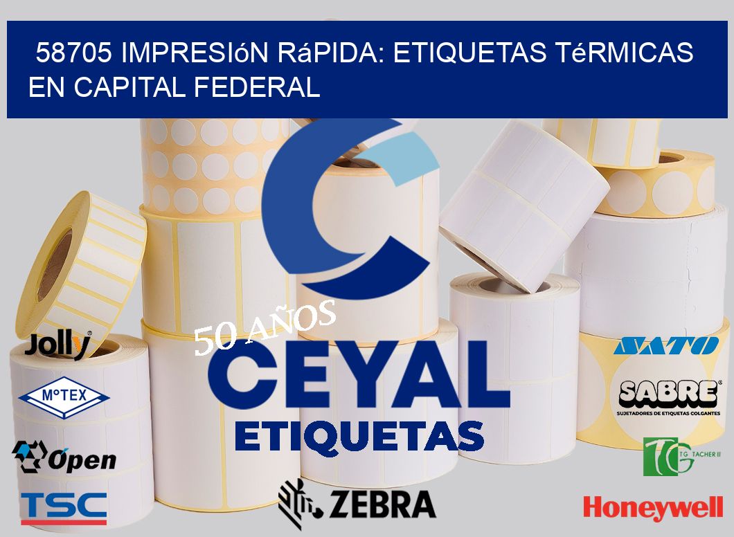 58705 Impresión Rápida: Etiquetas Térmicas en Capital Federal