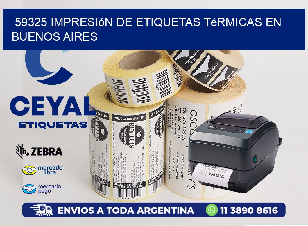 59325 Impresión de Etiquetas Térmicas en Buenos Aires