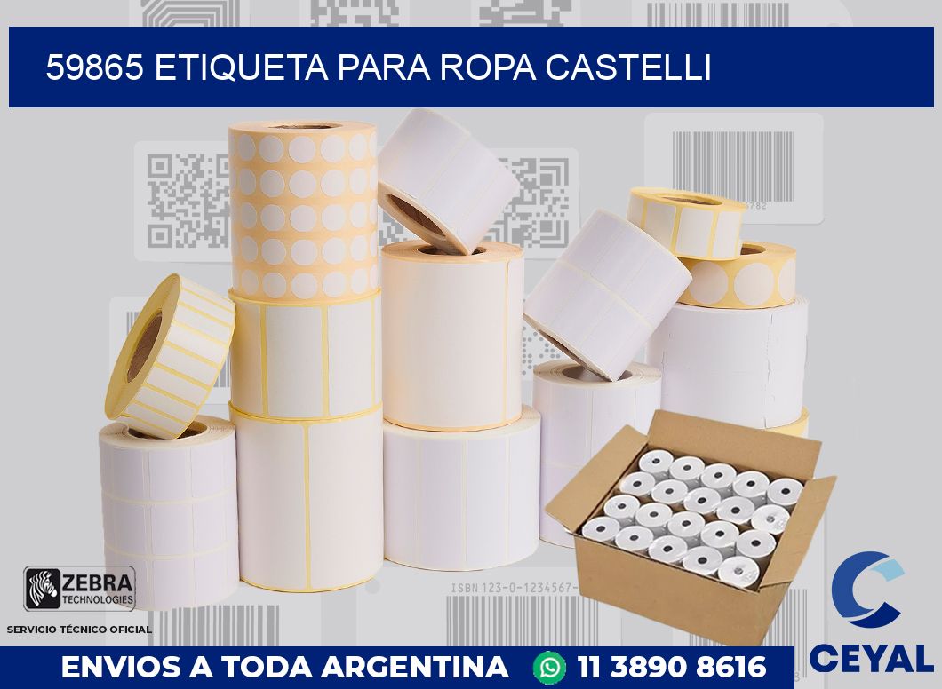 59865 ETIQUETA PARA ROPA CASTELLI
