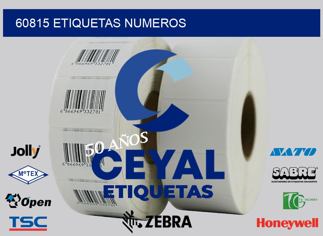 60815 etiquetas numeros