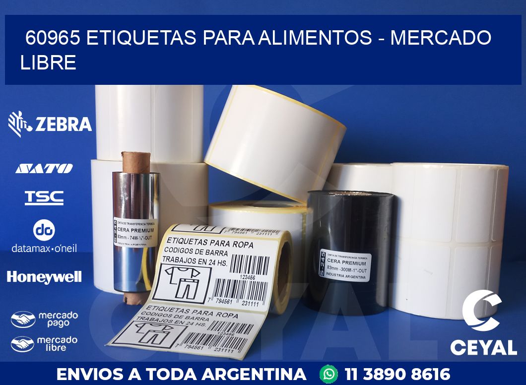 60965 ETIQUETAS PARA ALIMENTOS – MERCADO LIBRE