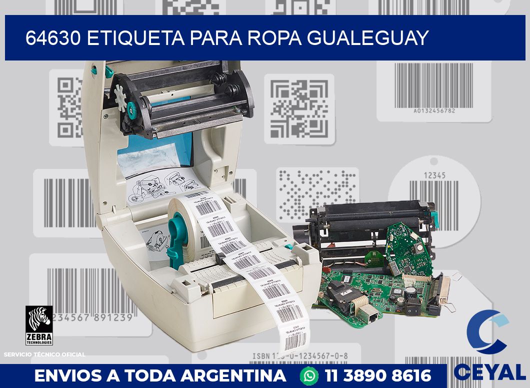 64630 ETIQUETA PARA ROPA GUALEGUAY