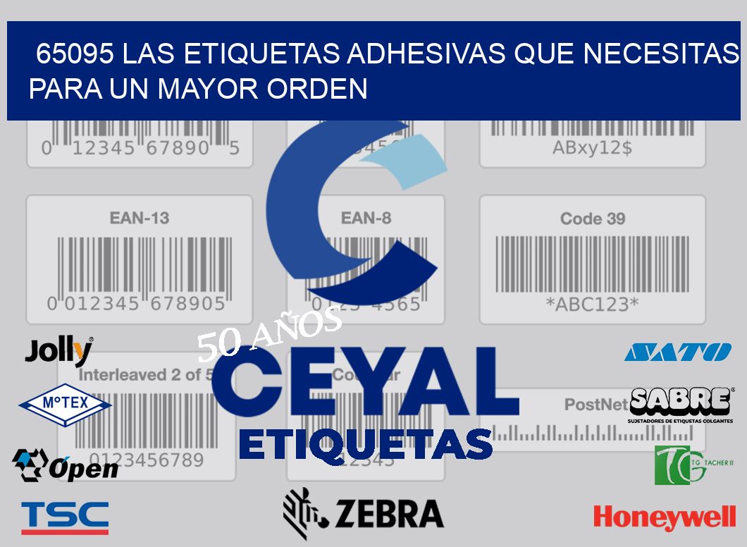 65095 LAS ETIQUETAS ADHESIVAS QUE NECESITAS PARA UN MAYOR ORDEN