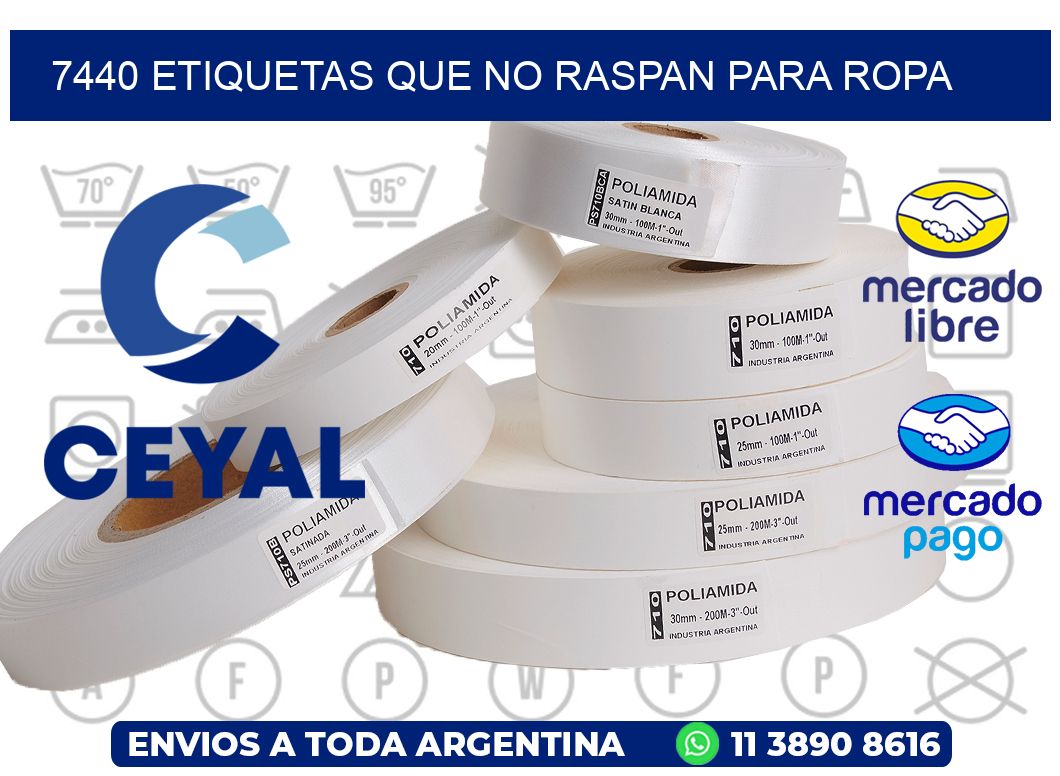 7440 ETIQUETAS QUE NO RASPAN PARA ROPA