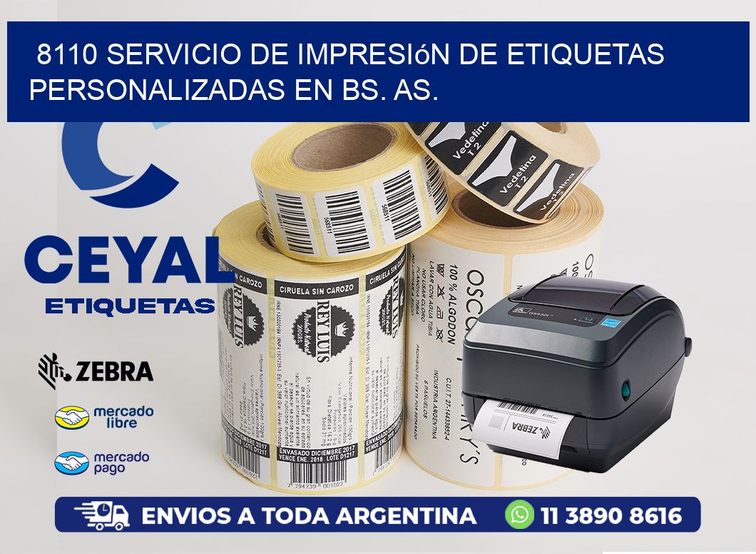 8110 Servicio de Impresión de Etiquetas Personalizadas en Bs. As.