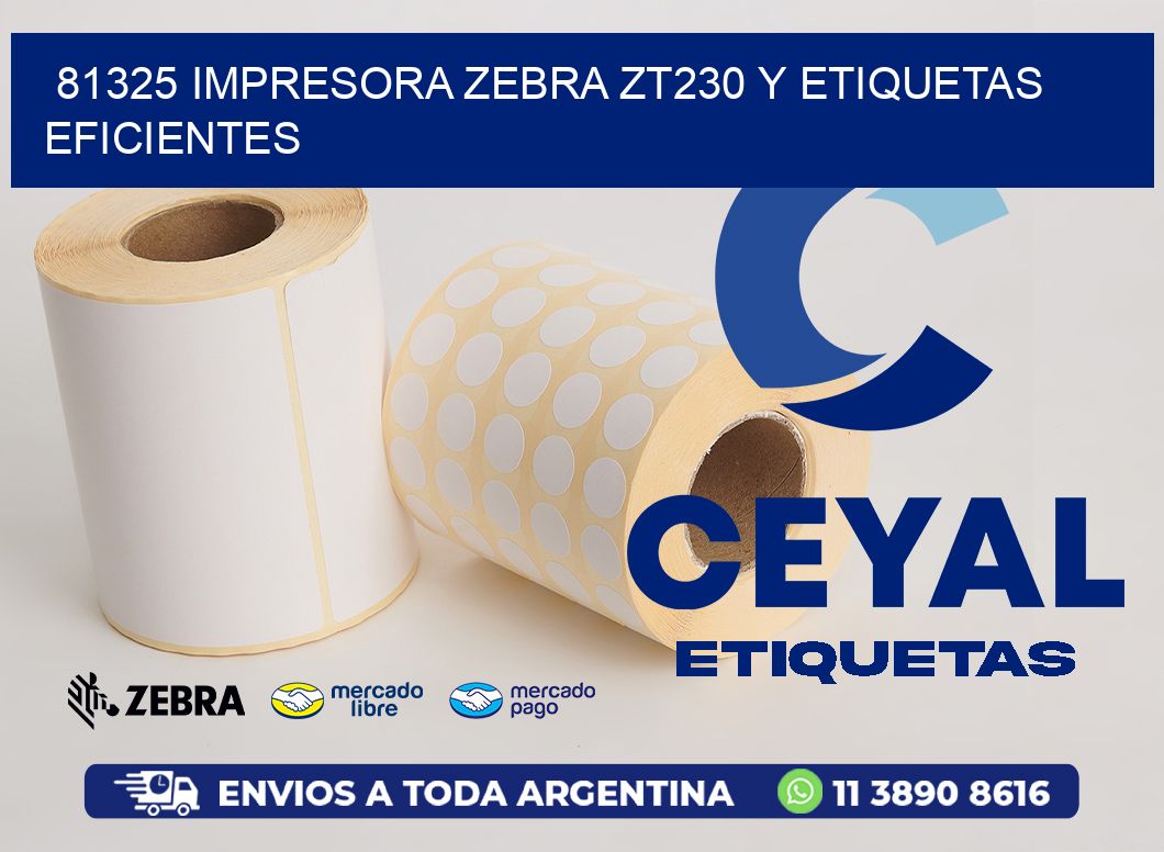 81325 Impresora Zebra ZT230 y Etiquetas Eficientes