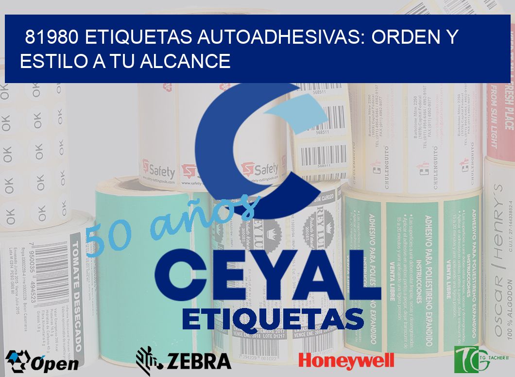 81980 Etiquetas Autoadhesivas: Orden y Estilo a tu Alcance