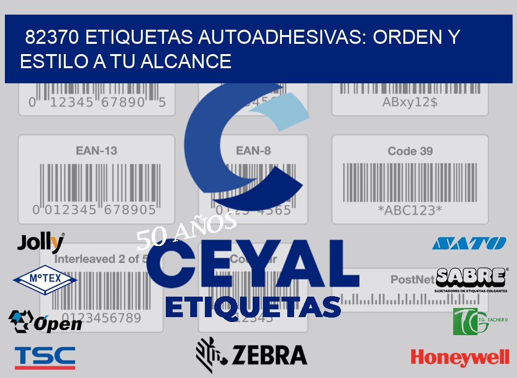 82370 Etiquetas Autoadhesivas: Orden y Estilo a tu Alcance