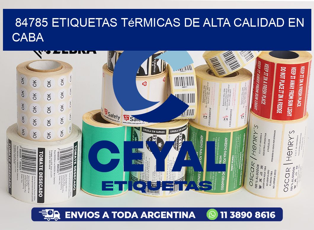 84785 Etiquetas Térmicas de Alta Calidad en CABA