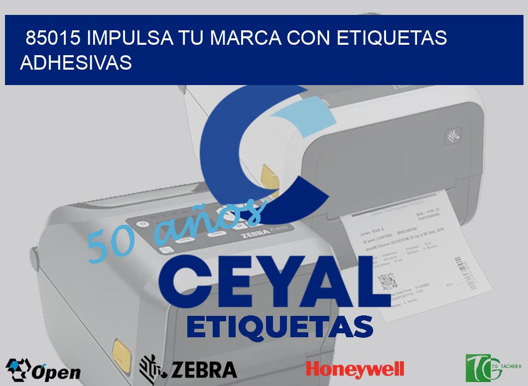 85015 IMPULSA TU MARCA CON ETIQUETAS ADHESIVAS
