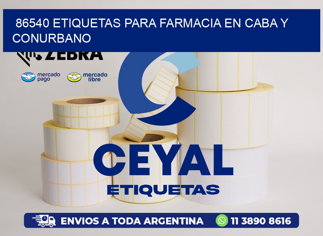 86540 ETIQUETAS PARA FARMACIA EN CABA Y CONURBANO