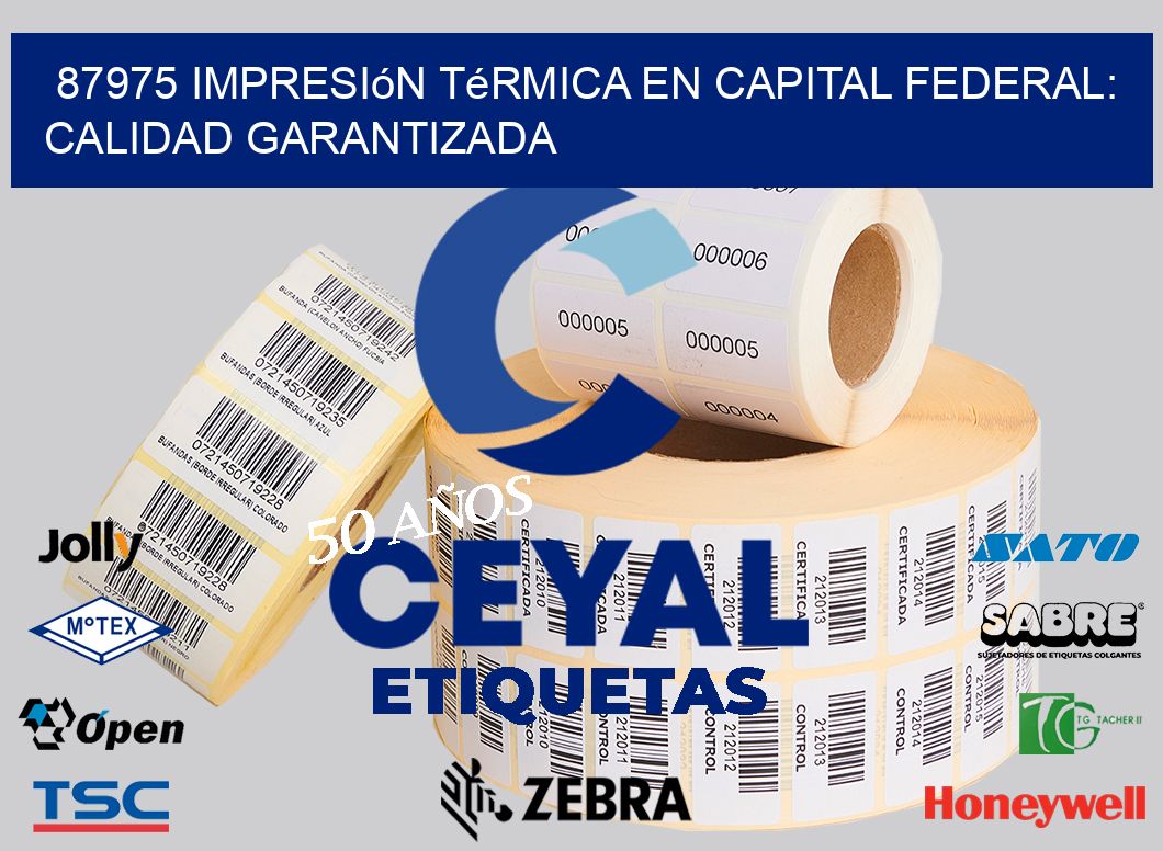 87975 Impresión Térmica en Capital Federal: Calidad Garantizada