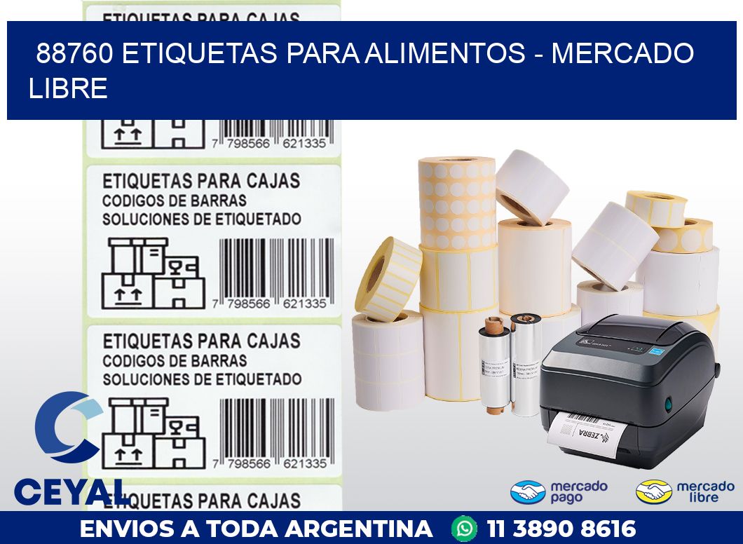 88760 ETIQUETAS PARA ALIMENTOS – MERCADO LIBRE