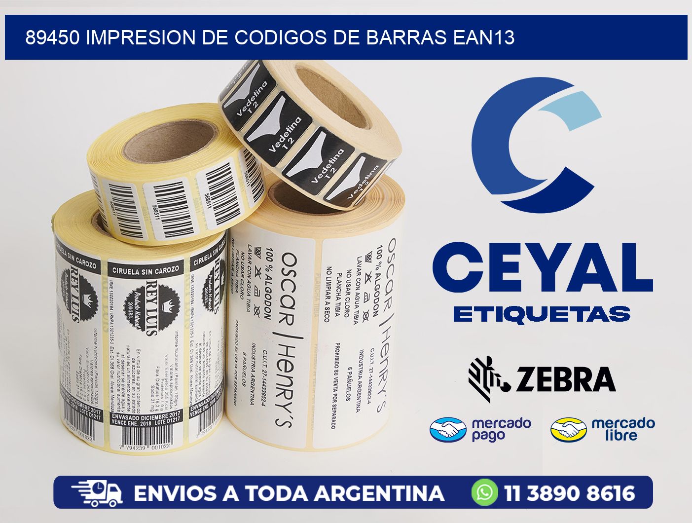 89450 IMPRESION DE CODIGOS DE BARRAS EAN13