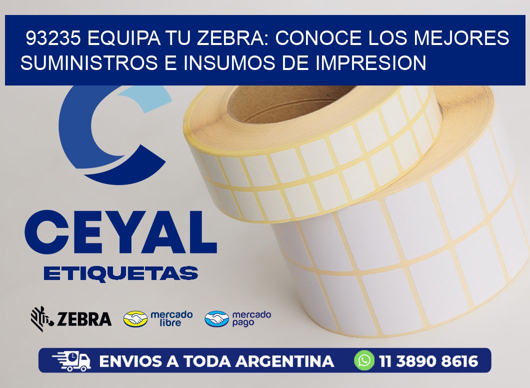 93235 EQUIPA TU ZEBRA: CONOCE LOS MEJORES SUMINISTROS E INSUMOS DE IMPRESION