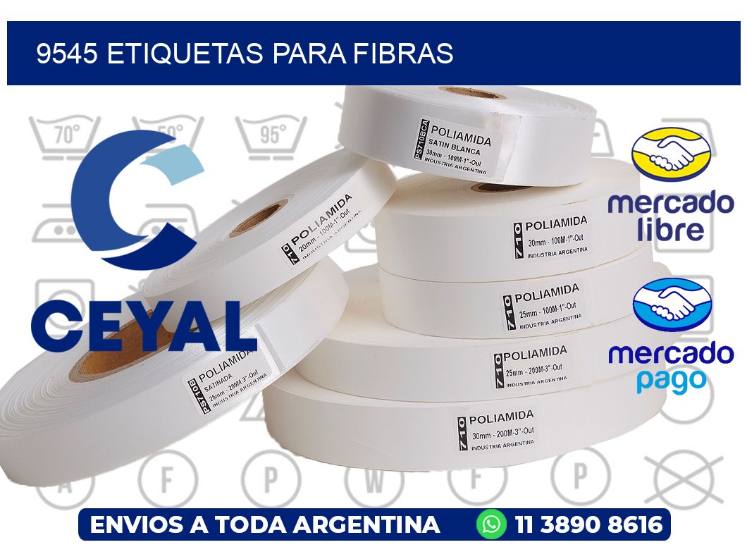 9545 ETIQUETAS PARA FIBRAS
