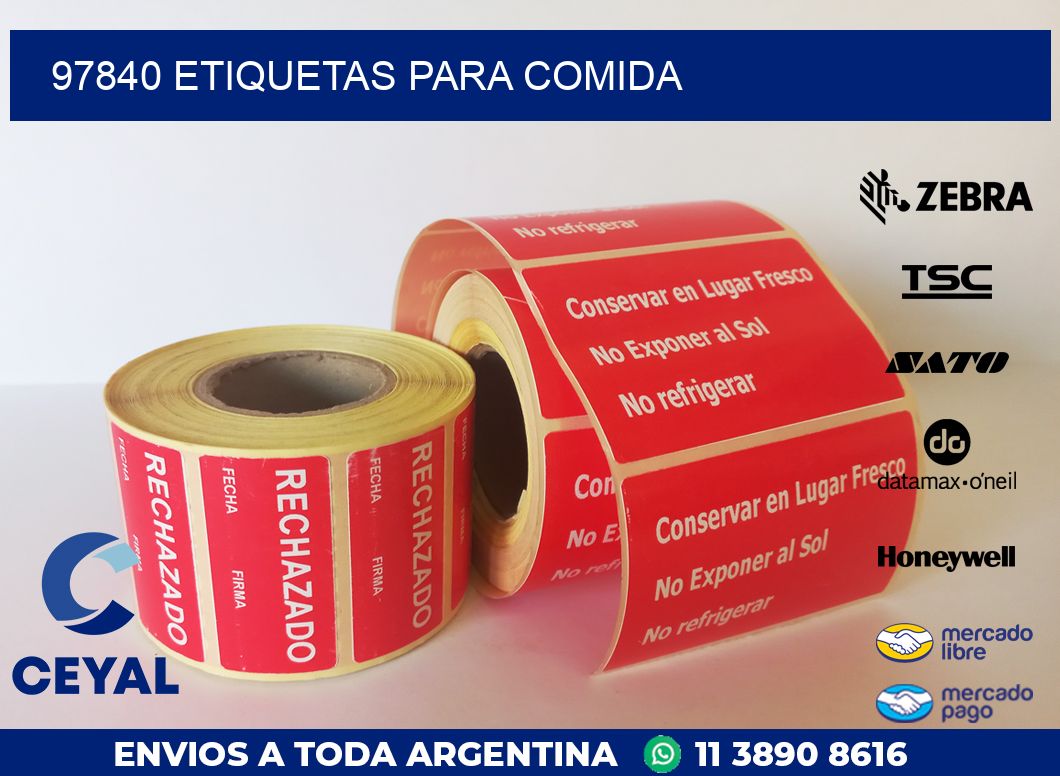 97840 ETIQUETAS PARA COMIDA
