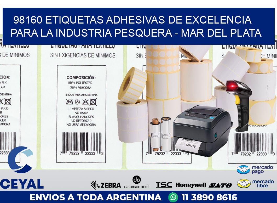 98160 ETIQUETAS ADHESIVAS DE EXCELENCIA PARA LA INDUSTRIA PESQUERA – MAR DEL PLATA