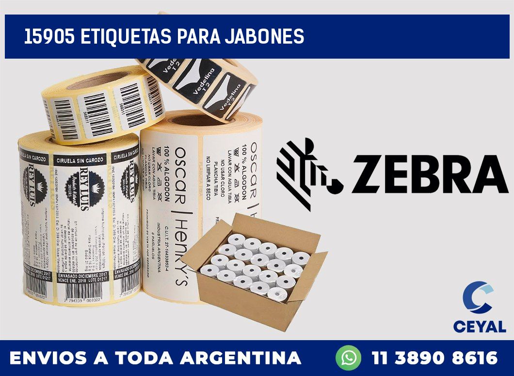 15905 ETIQUETAS PARA JABONES