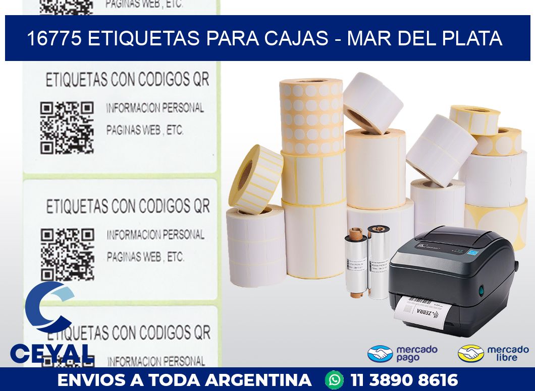 16775 ETIQUETAS PARA CAJAS - MAR DEL PLATA