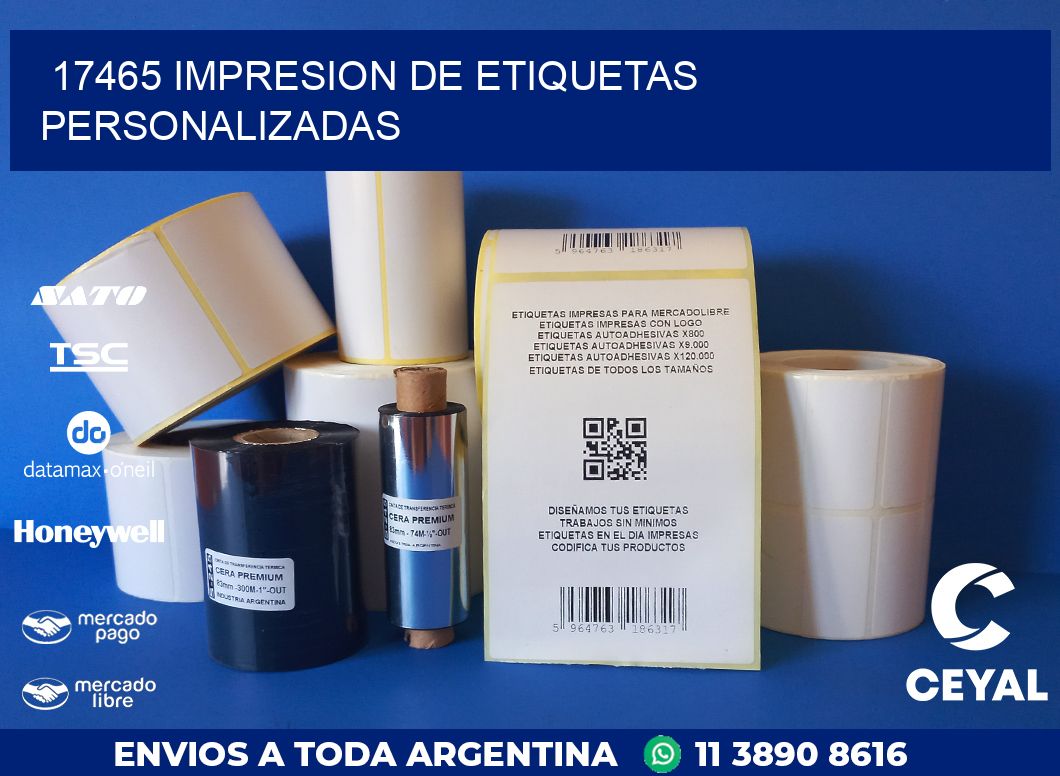 17465 IMPRESION DE ETIQUETAS PERSONALIZADAS