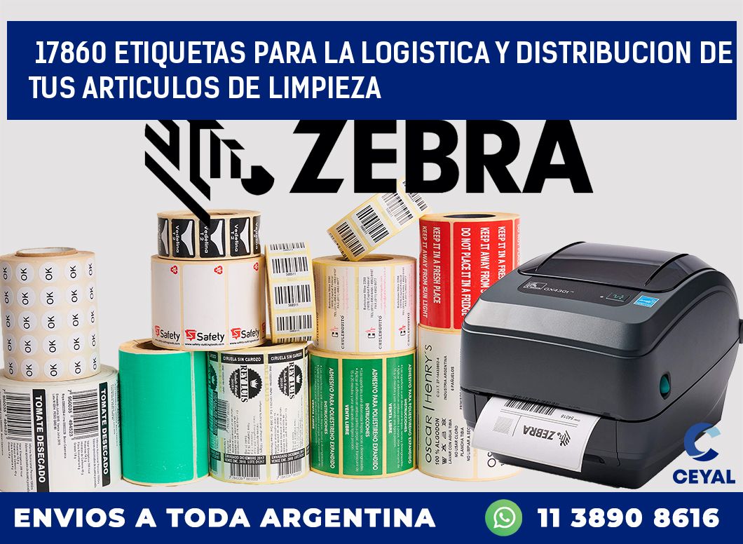 17860 ETIQUETAS PARA LA LOGISTICA Y DISTRIBUCION DE TUS ARTICULOS DE LIMPIEZA