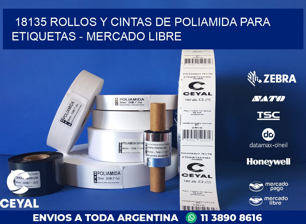 18135 ROLLOS Y CINTAS DE POLIAMIDA PARA ETIQUETAS - MERCADO LIBRE