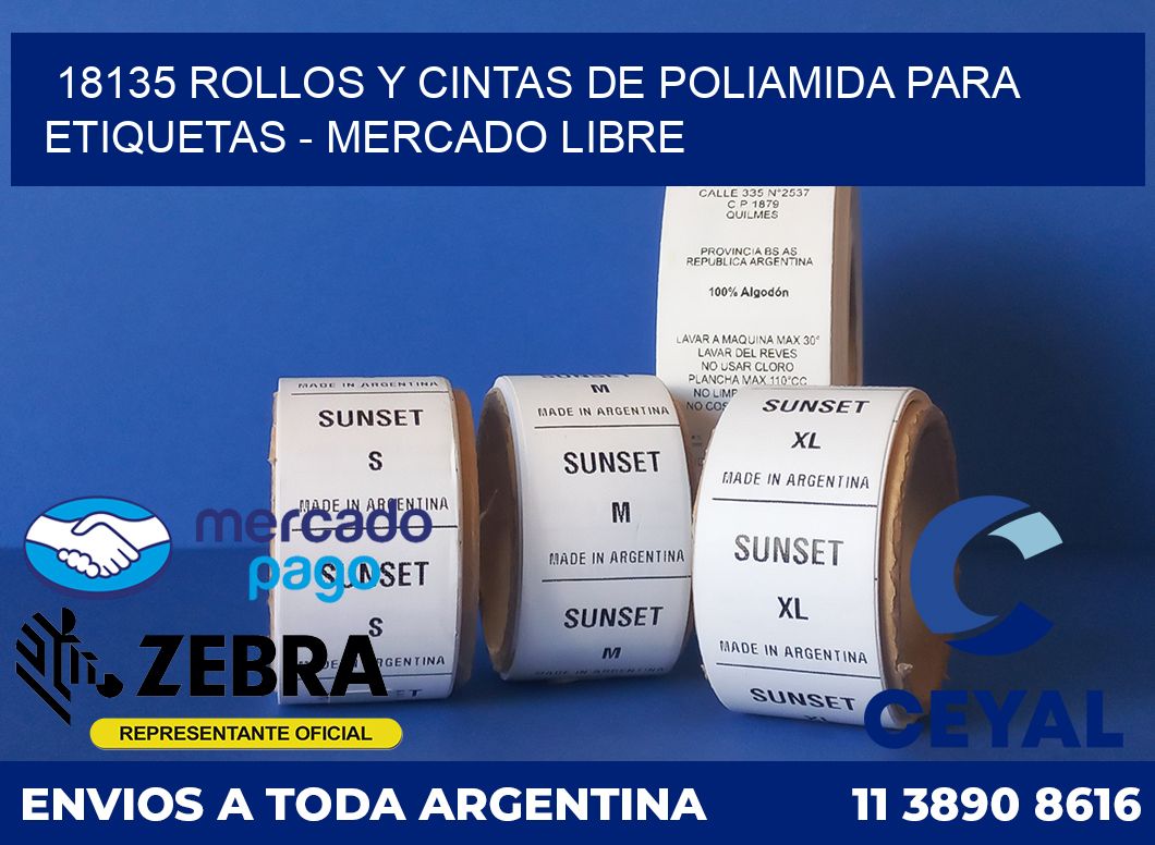 18135 ROLLOS Y CINTAS DE POLIAMIDA PARA ETIQUETAS - MERCADO LIBRE