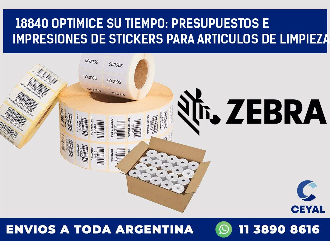18840 OPTIMICE SU TIEMPO: PRESUPUESTOS E IMPRESIONES DE STICKERS PARA ARTICULOS DE LIMPIEZA