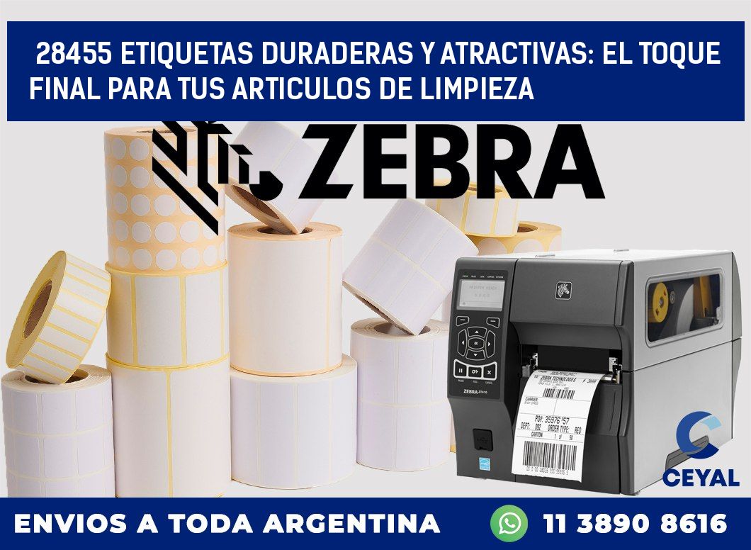28455 ETIQUETAS DURADERAS Y ATRACTIVAS: EL TOQUE FINAL PARA TUS ARTICULOS DE LIMPIEZA