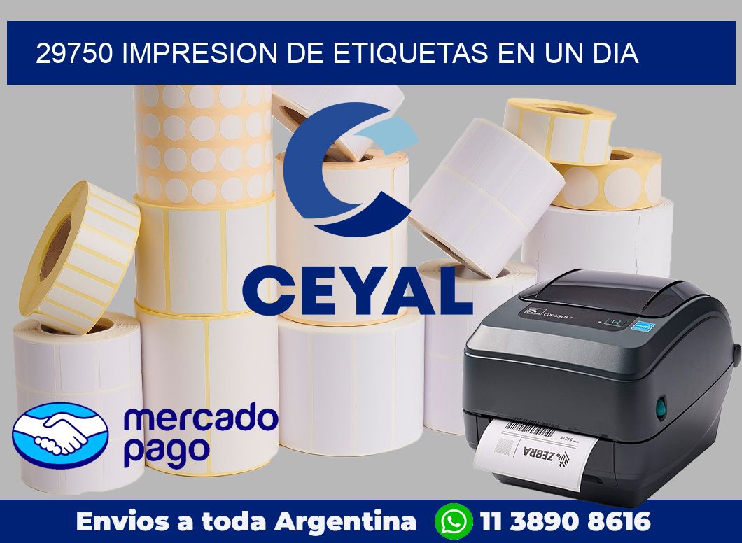 29750 IMPRESION DE ETIQUETAS EN UN DIA