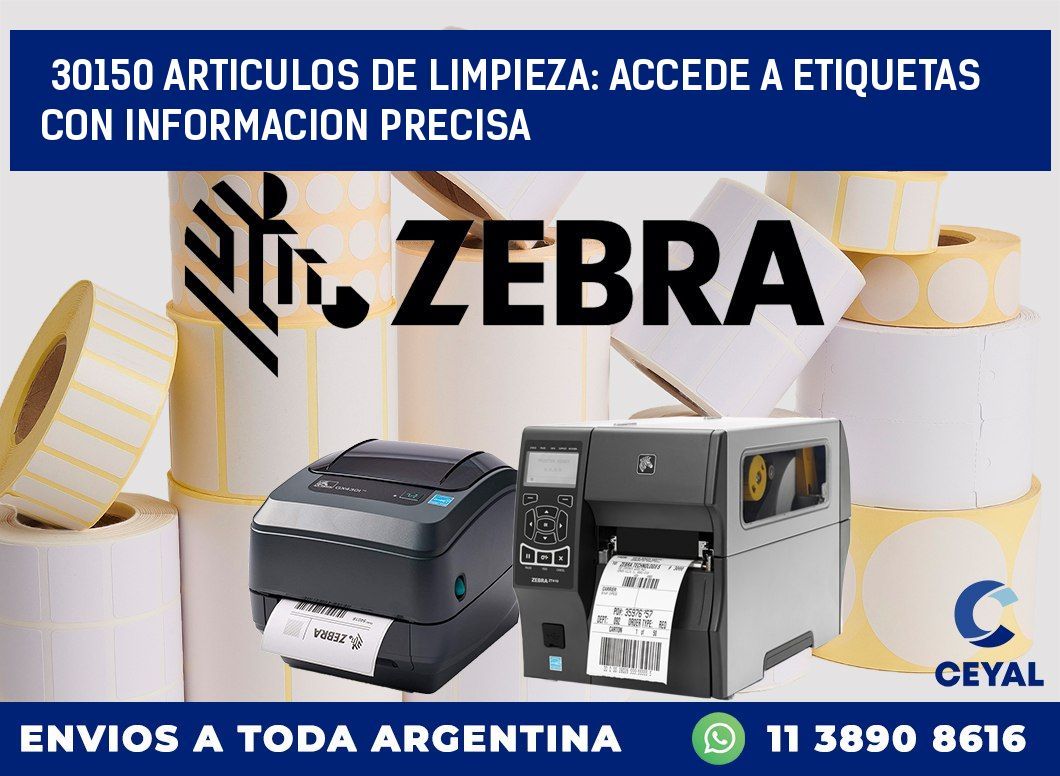 30150 ARTICULOS DE LIMPIEZA: ACCEDE A ETIQUETAS CON INFORMACION PRECISA