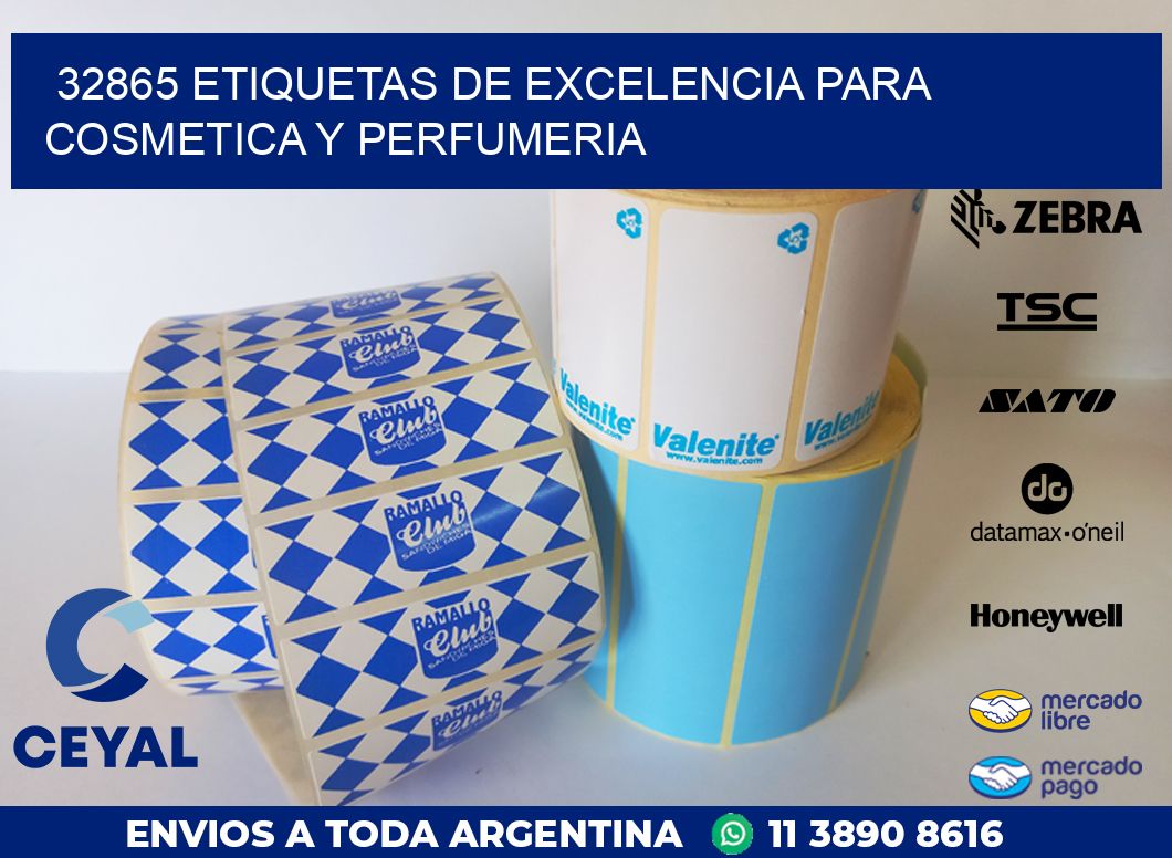 32865 ETIQUETAS DE EXCELENCIA PARA COSMETICA Y PERFUMERIA