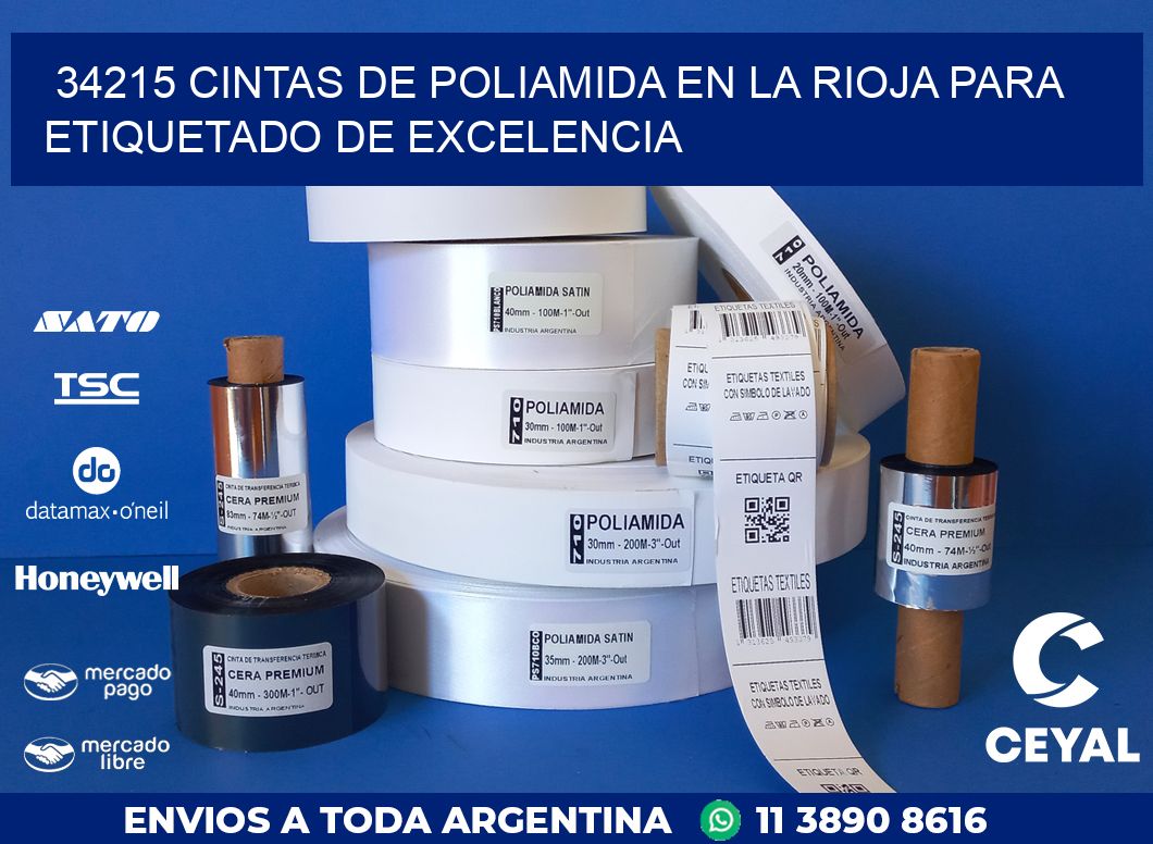 34215 CINTAS DE POLIAMIDA EN LA RIOJA PARA ETIQUETADO DE EXCELENCIA