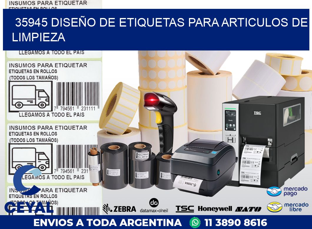 35945 DISEÑO DE ETIQUETAS PARA ARTICULOS DE LIMPIEZA
