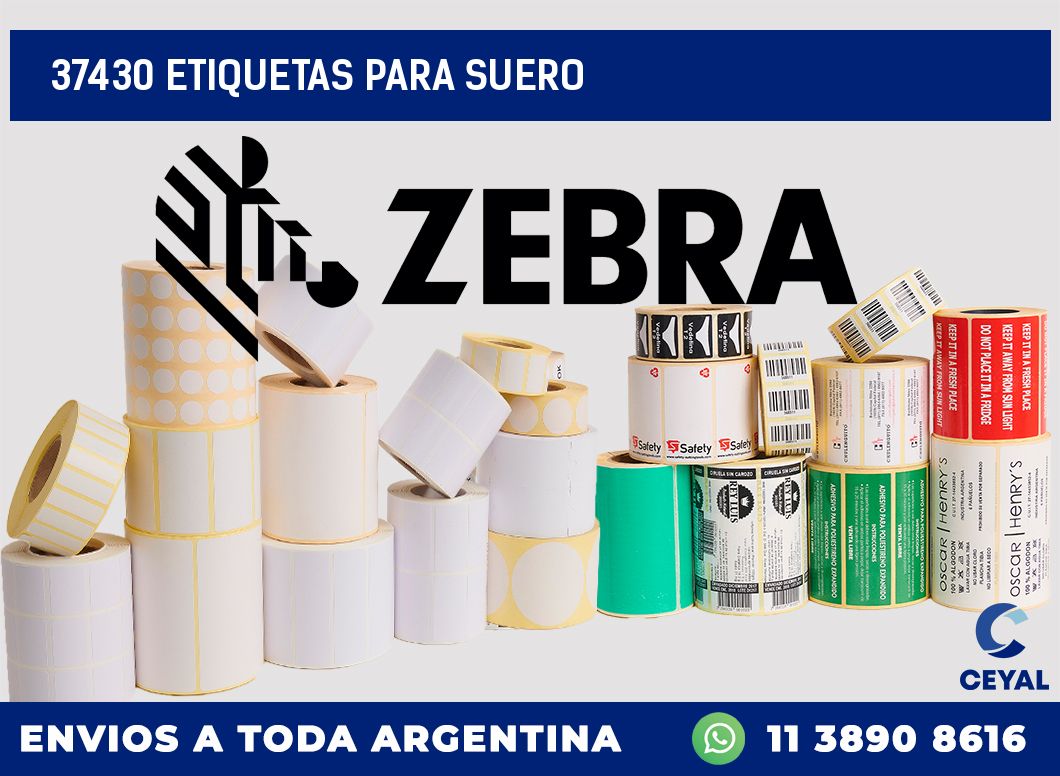 37430 ETIQUETAS PARA SUERO