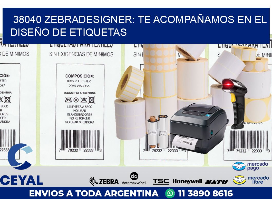 38040 ZEBRADESIGNER: TE ACOMPAÑAMOS EN EL DISEÑO DE ETIQUETAS