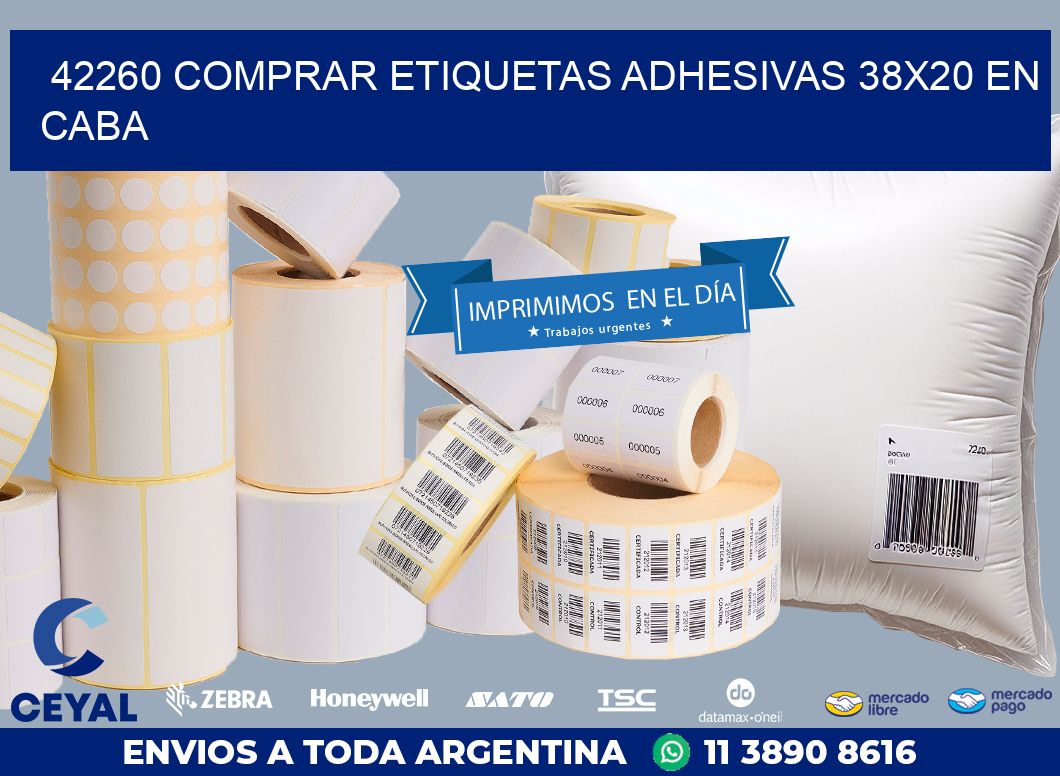 42260 COMPRAR ETIQUETAS ADHESIVAS 38X20 EN CABA
