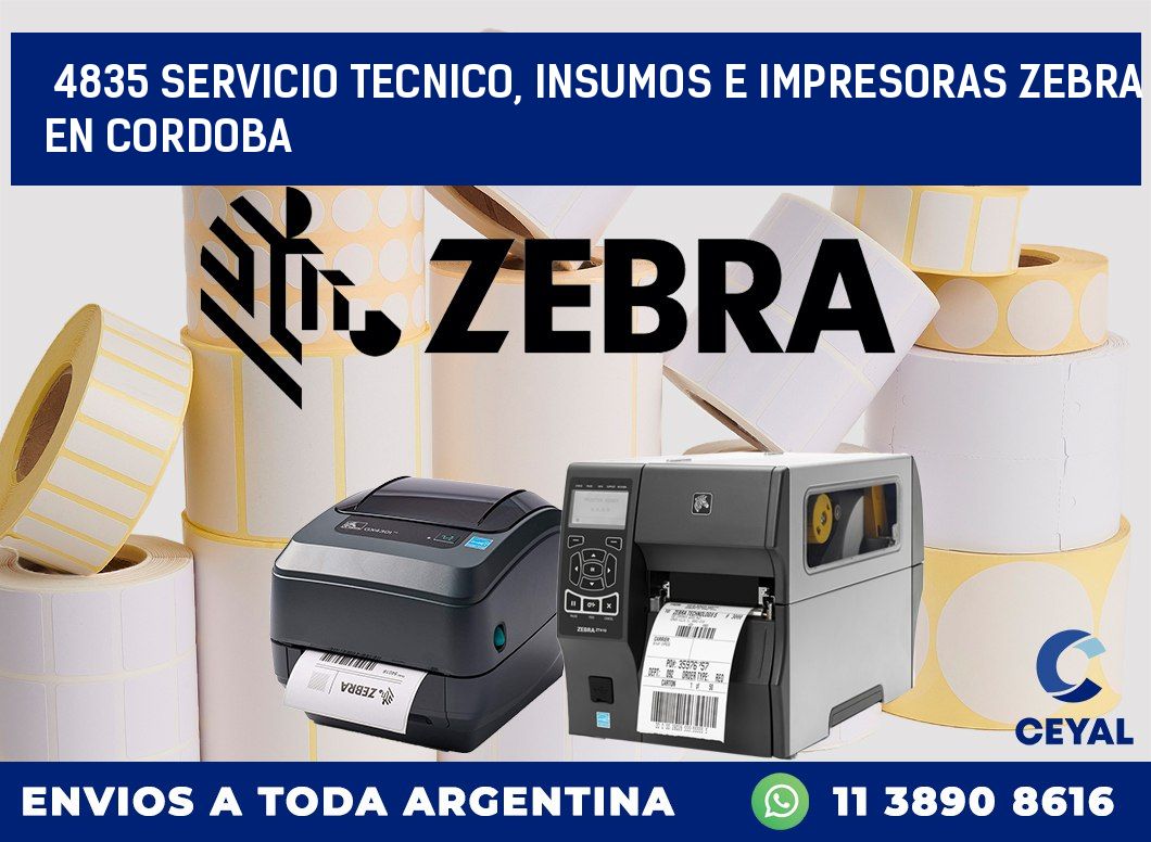 4835 SERVICIO TECNICO, INSUMOS E IMPRESORAS ZEBRA EN CORDOBA