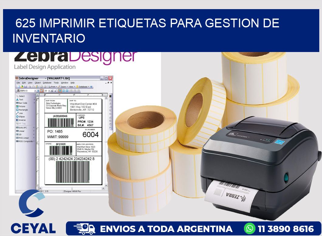 625 IMPRIMIR ETIQUETAS PARA GESTION DE INVENTARIO