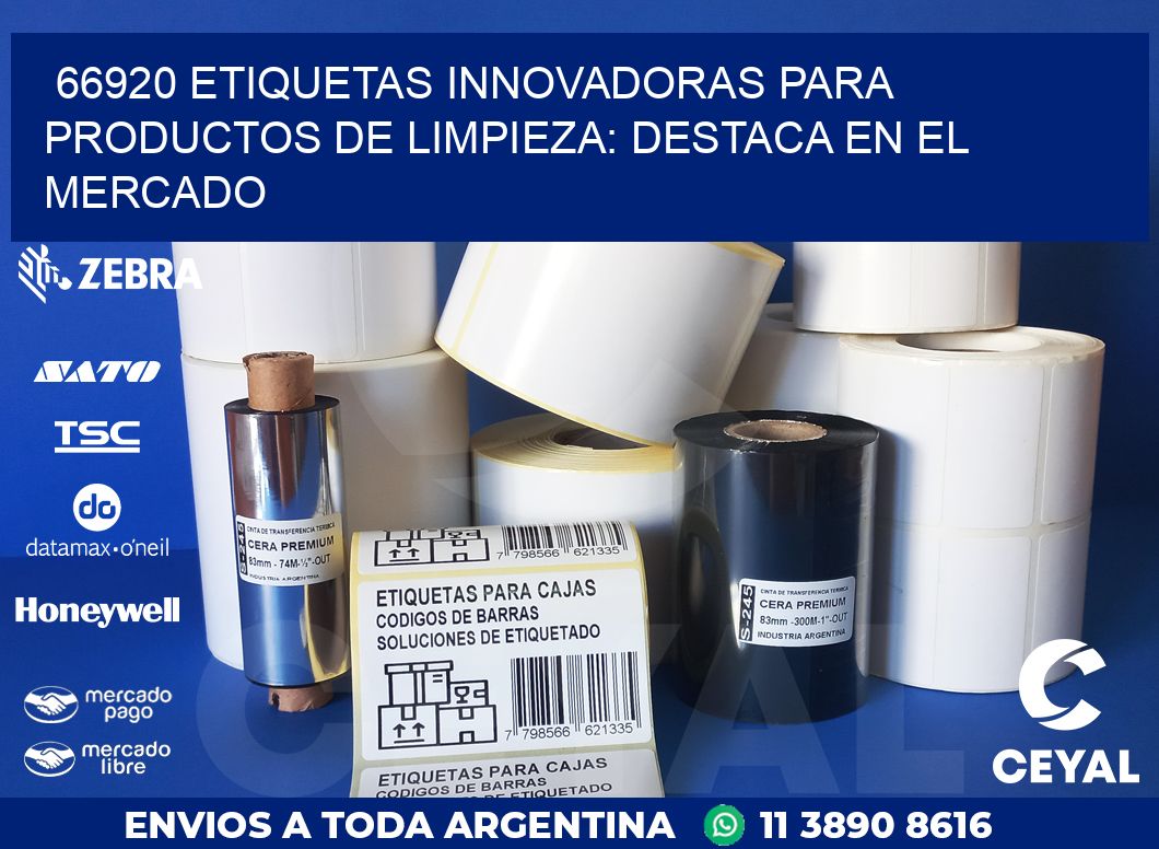 66920 ETIQUETAS INNOVADORAS PARA PRODUCTOS DE LIMPIEZA: DESTACA EN EL MERCADO