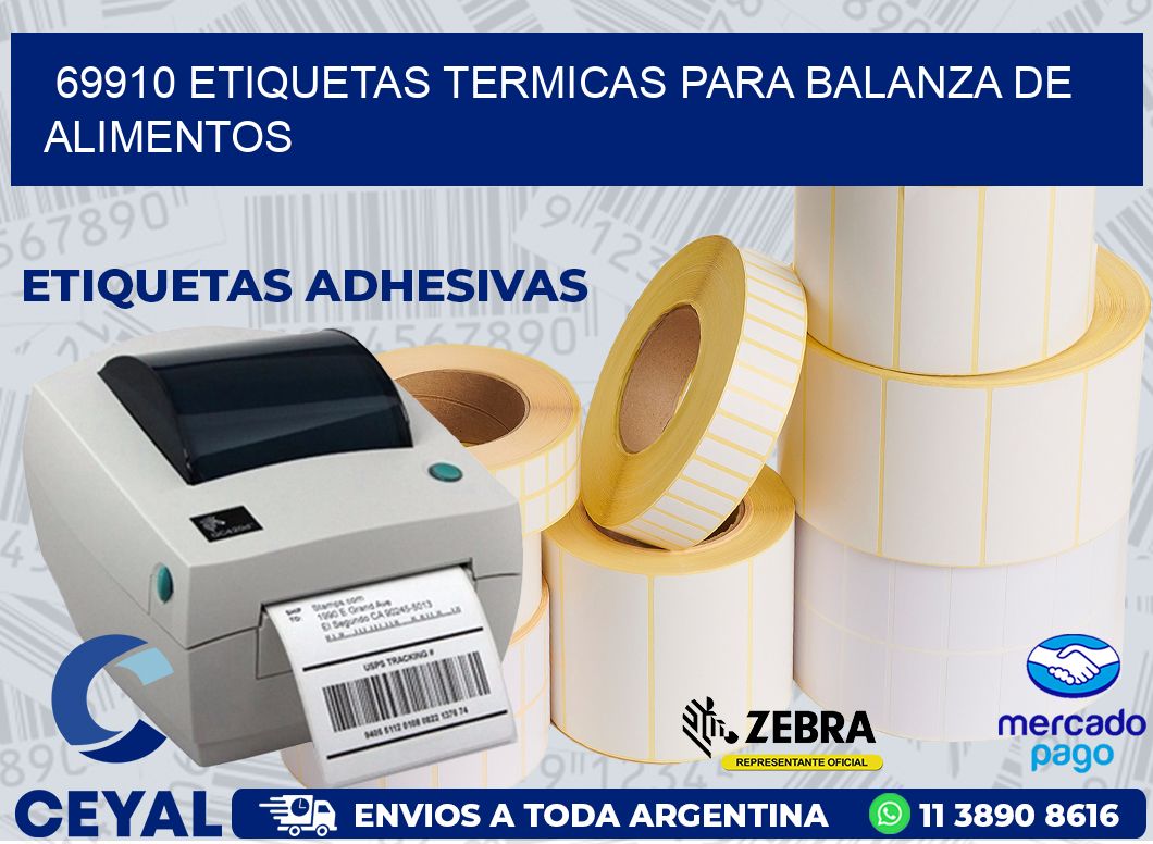69910 ETIQUETAS TERMICAS PARA BALANZA DE ALIMENTOS