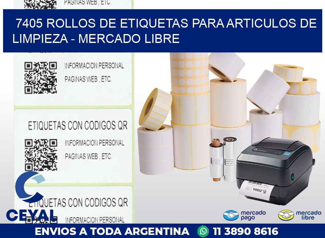 7405 ROLLOS DE ETIQUETAS PARA ARTICULOS DE LIMPIEZA – MERCADO LIBRE