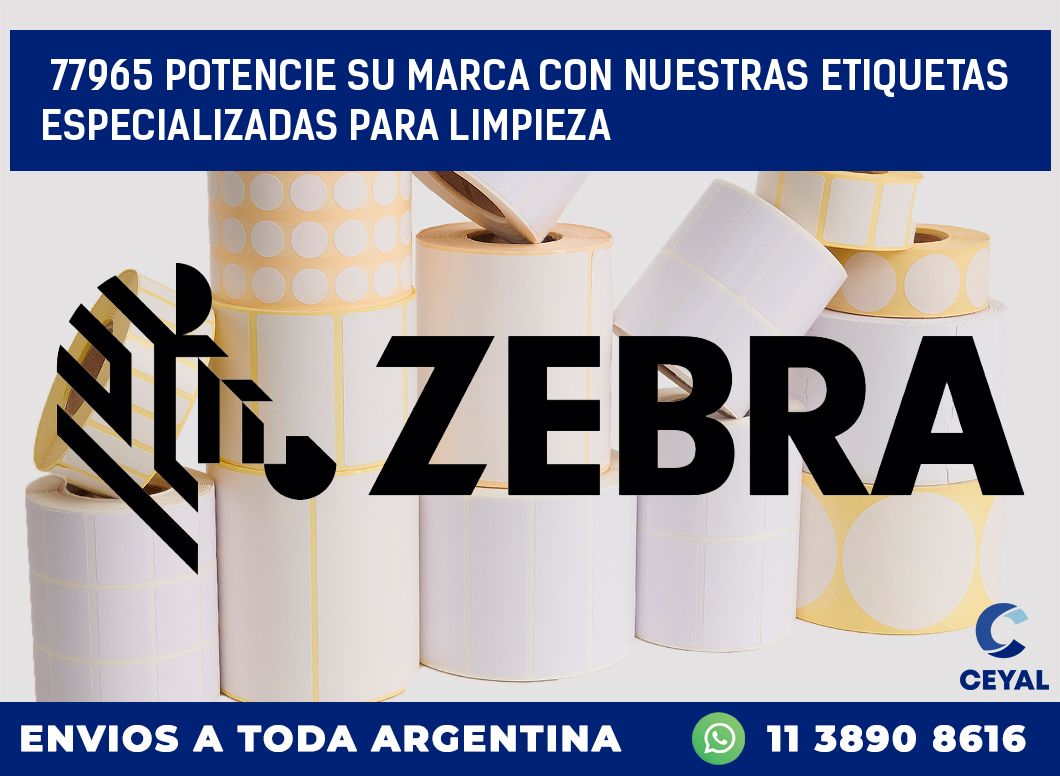 77965 POTENCIE SU MARCA CON NUESTRAS ETIQUETAS ESPECIALIZADAS PARA LIMPIEZA