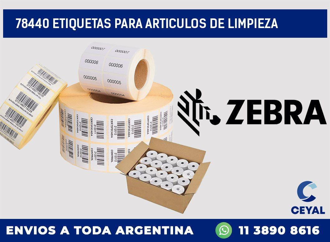 78440 ETIQUETAS PARA ARTICULOS DE LIMPIEZA