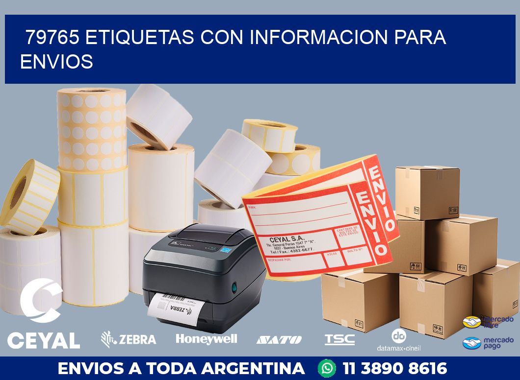 79765 ETIQUETAS CON INFORMACION PARA ENVIOS