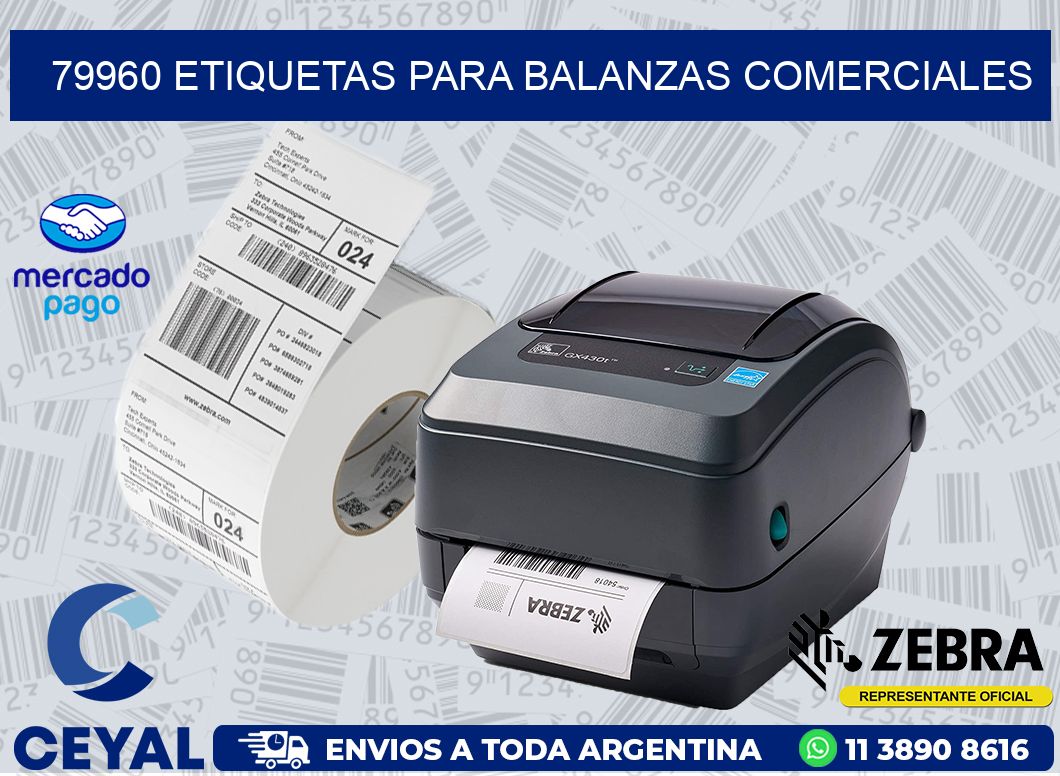 79960 ETIQUETAS PARA BALANZAS COMERCIALES