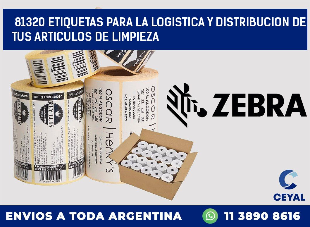 81320 ETIQUETAS PARA LA LOGISTICA Y DISTRIBUCION DE TUS ARTICULOS DE LIMPIEZA