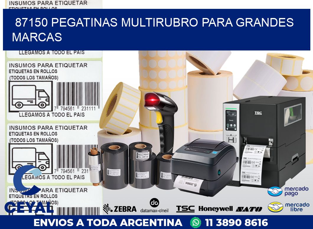 87150 PEGATINAS MULTIRUBRO PARA GRANDES MARCAS